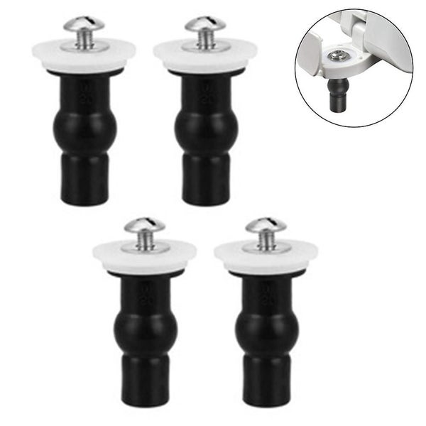 4 Pack Toilet Seat Hinges Screws Toilet Seat Fixings Fix Expanding Rubber Top Nu Carousel 2
