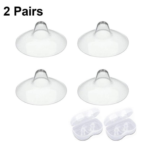 2 Pairs Contact Nipple Shield, Nippleshield For Breastfeeding With Latch Difficu Carousel 1