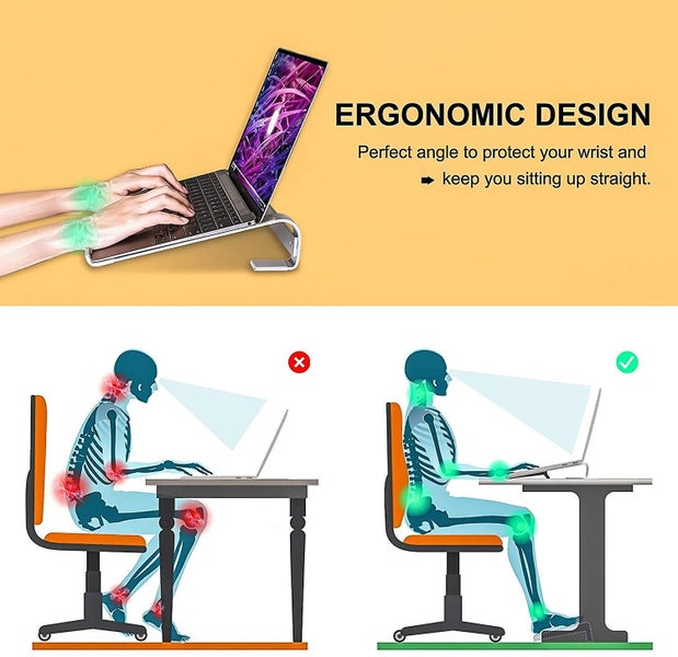 Laptop Stand For Desk, Stable Macbook Pro Stand, Computer Cooling Stand Carousel 2