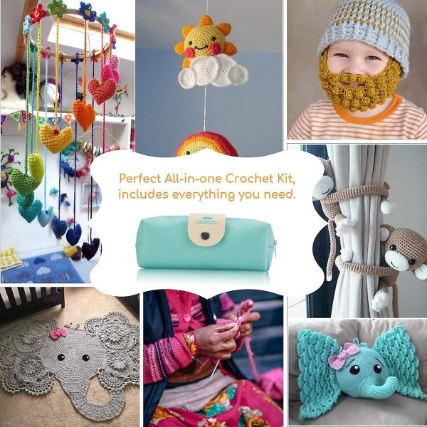 Crochet Hooks Set,2mm(b)-8mm(l) Ergonomic Crochet Hooks With Case Carousel 2