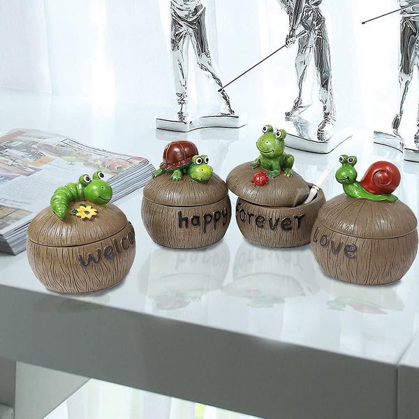 Ashtray For Cigarette Creative Ashtray With Lid Home Decoration Carousel 7