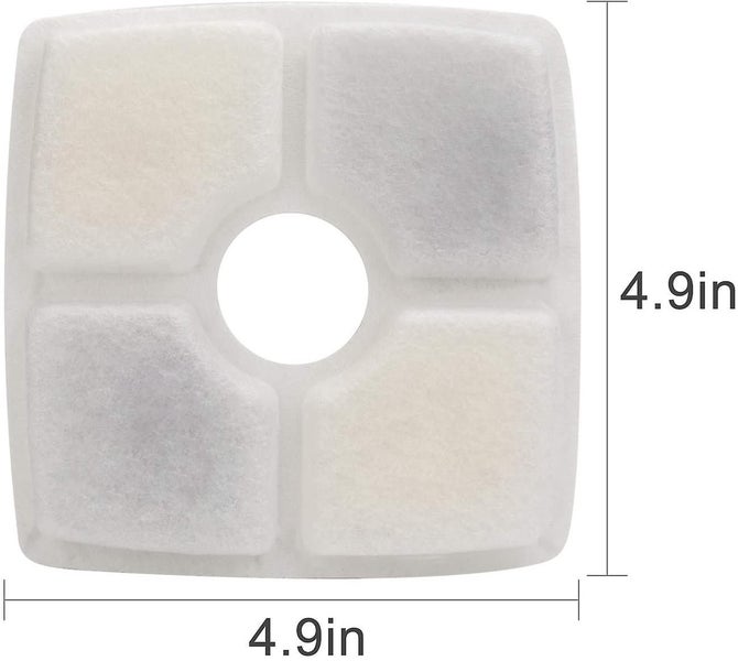Water Fountain Filter, Square Replacement Filters, 8 Carbon Filters Carousel 1