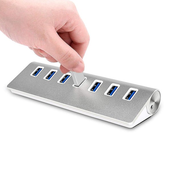 7-port Usb 3.0 Aluminum Portable Data Hub - Perfect For Desktop Pc Carousel 2