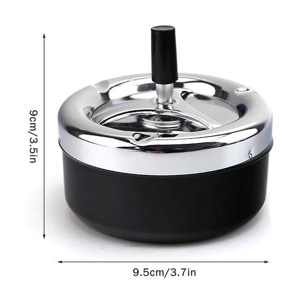Rotating Ashtray Automatically Clean With Lid, Easy To Clean, Carry Carousel 2