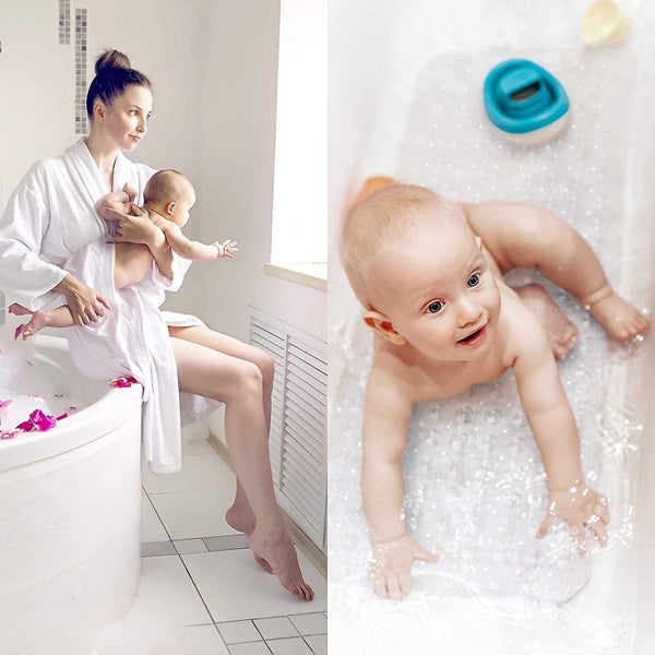 Bathtub Non-slip Mat Extra Long 100 X 40 Cm For Bathtub Transparent Carousel 2