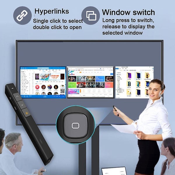 Compatible Usb Presentation Clicker Hyperlink Volume Control Wireless Presenter Carousel 2