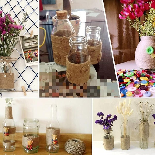 4pcs 100m Natural Jute Thread, 2mm Craft Thread Decoration Thread Is Very Suitab Carousel 2