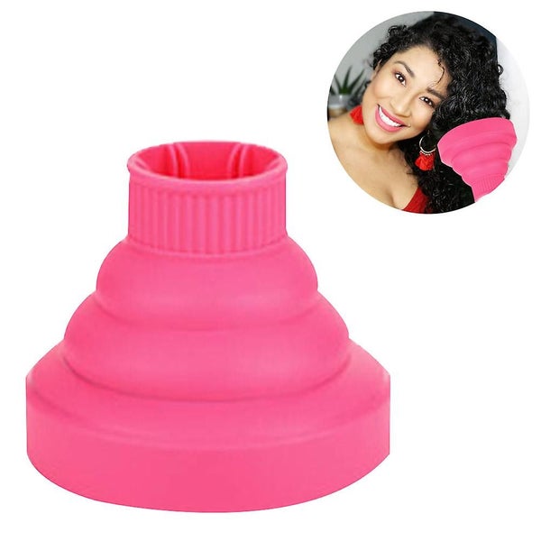 Silicone Hairdryer Diffuser Folding Hair Blower Professional Salon,pink Carousel 2