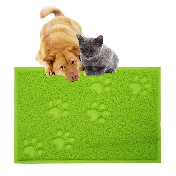 Cat Feeding Mat For Food And Water Bowls - Machine Washable Waterproof Carousel 2