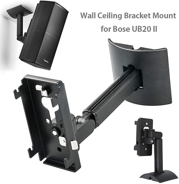 Black Ub-20 Series Ii Wall Mount Ceiling Bracket Stand Compatible Carousel 1