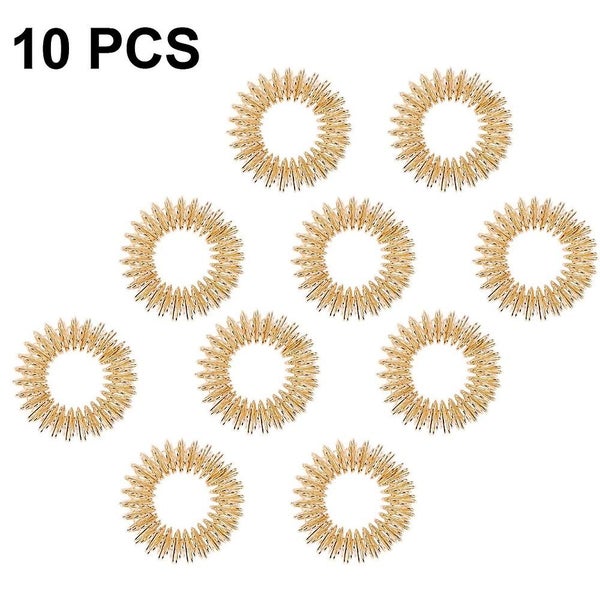 10 Pcs Finger Rings - Mini Spring Decompression Finger Rings For Children And Ad Carousel 1