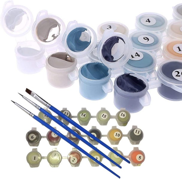 Sans Cadre, Peinture Par Numero Kits Avec Brosses Et Peintures Acryliques Pour A Carousel 2