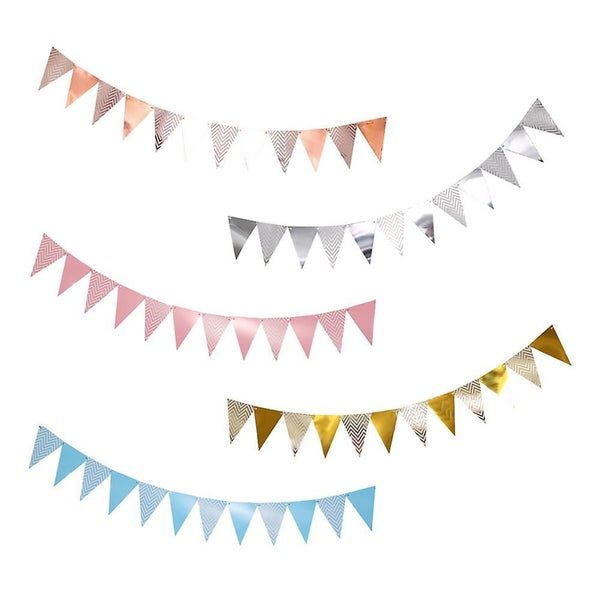 5-piece Pennant Chain Pennant Banner 5 Meters 12pcs Pennant Garland Carousel 2