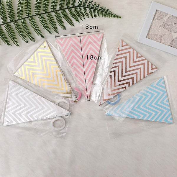 5-piece Pennant Chain Pennant Banner 5 Meters 12pcs Pennant Garland Carousel 5