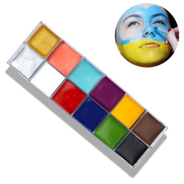 12 Colours Makeup Grease Paint Body Paint Oil Paint Halloween Party Birthday Diy Carousel 1