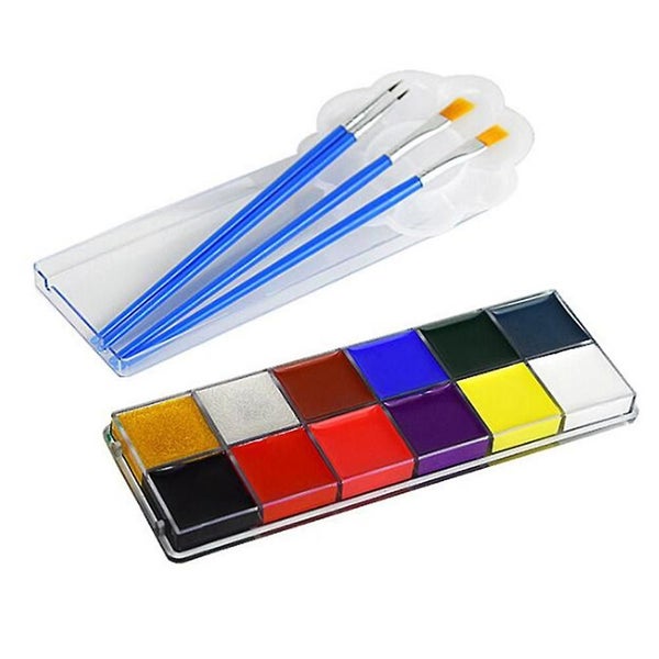 12 Colours Makeup Grease Paint Body Paint Oil Paint Halloween Party Birthday Diy Carousel 2