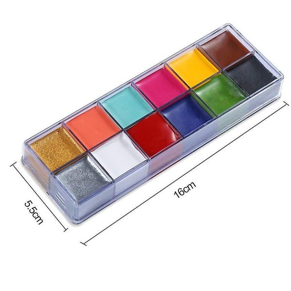 12 Colours Makeup Grease Paint Body Paint Oil Paint Halloween Party Birthday Diy Carousel 5