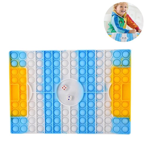 1pcs Pop Game Chess Board Push Bubble Sensory Toys Board Dice Big Board Game Str Carousel 2