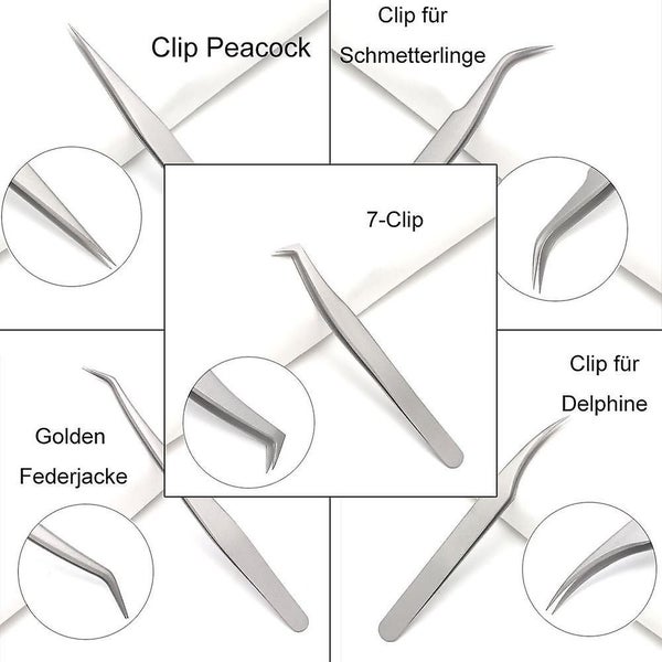 Professional Eyelash Tweezers Set Of 2 Stainless Steel Eyelash Tweezers For Eyel Carousel 5