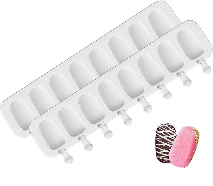 2 Pcs 8 Cavities Silicone Ice Cream Molds Popsicle Bpa Free Pop Ice Lolly Mold R Carousel 1