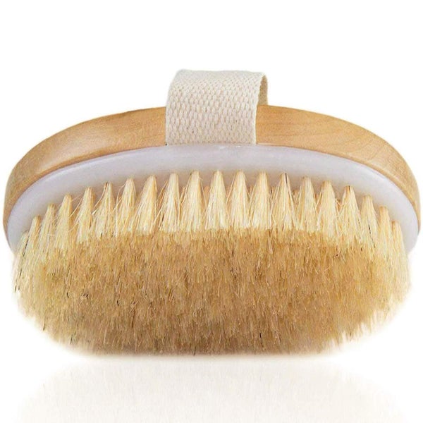 Wet And Dry Body Brush Exfoliator - Soft Bristle Brush ly Exfoliates Dead Carousel 1