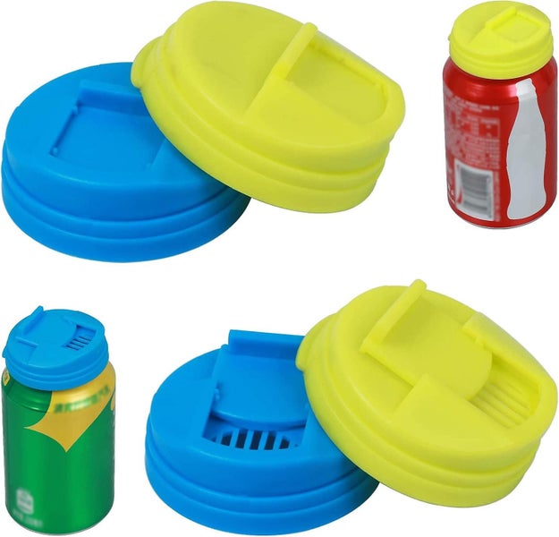 4 Pack Soda Can Covers Beer Cans Cover Leakproof Cap Press Type Splash Cap For C