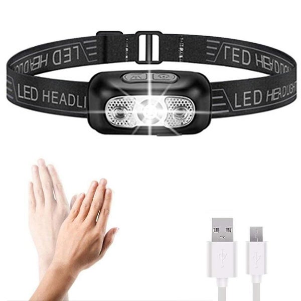 1 Pcs Rechargeable Headlamp , Led Headlamp, Head Lamps For Adults, Flashlight Wi Carousel 1