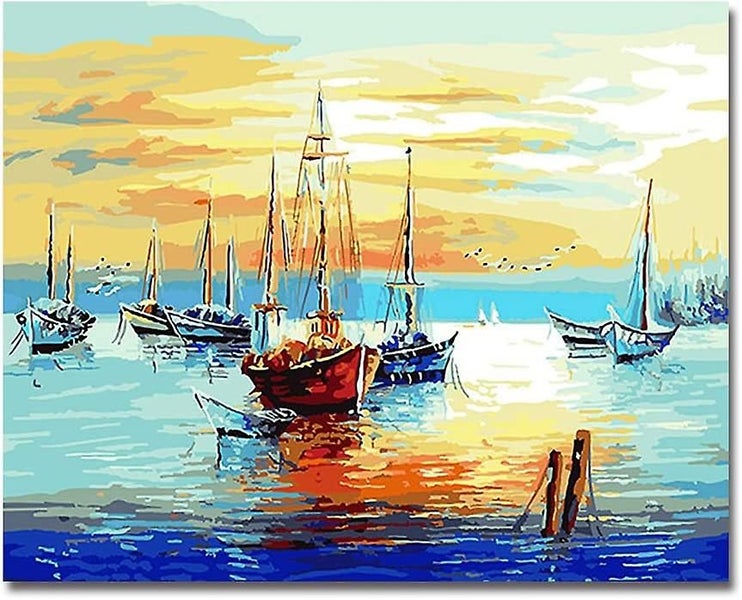 Diy Oil Painting, Frameless, Paint By Number Kits With Brushes And Acrylic Paint Carousel 1