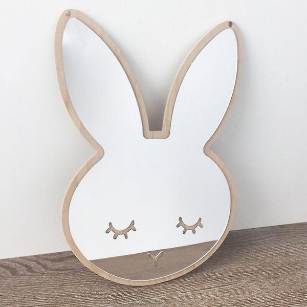 Kid Bedroom Nursery Decoration Shatterproof Acrylic Mirror Bunny Butterfly Wall Carousel 2