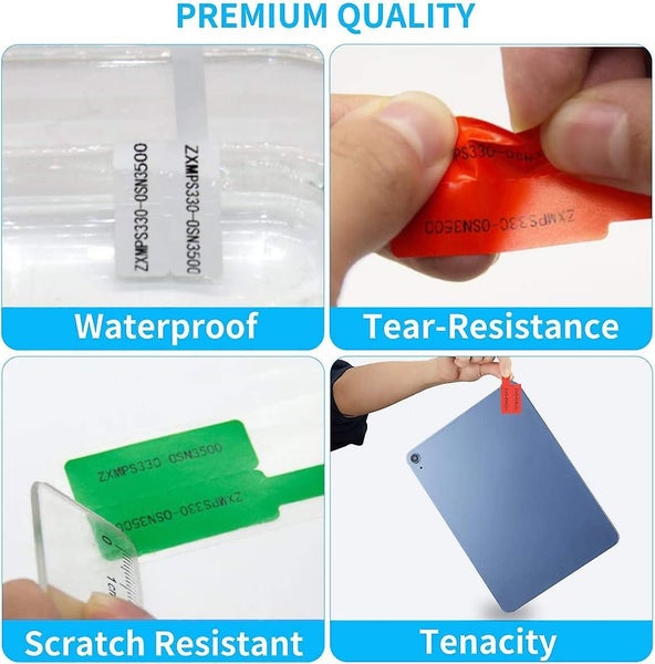 300 Cable Labels, 10 Colors Cord Labels Tags For Electronics, Waterproof Labelin Carousel 5