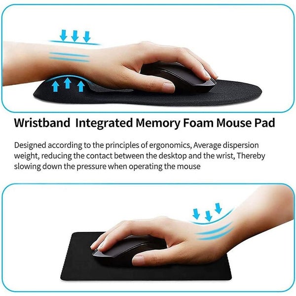 Keyboard Wrist Rest And Mouse Pad With Wrist Support, Memory Foam Set For Comput Carousel 5