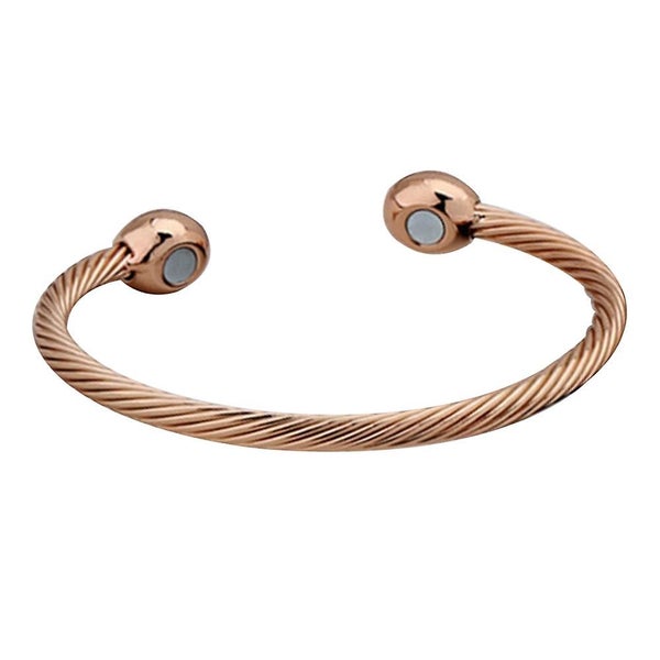 Magnetic Copper Bracelet Therapy Arthritis Pain Relief Bangle Magnetic Bracelet Carousel 2