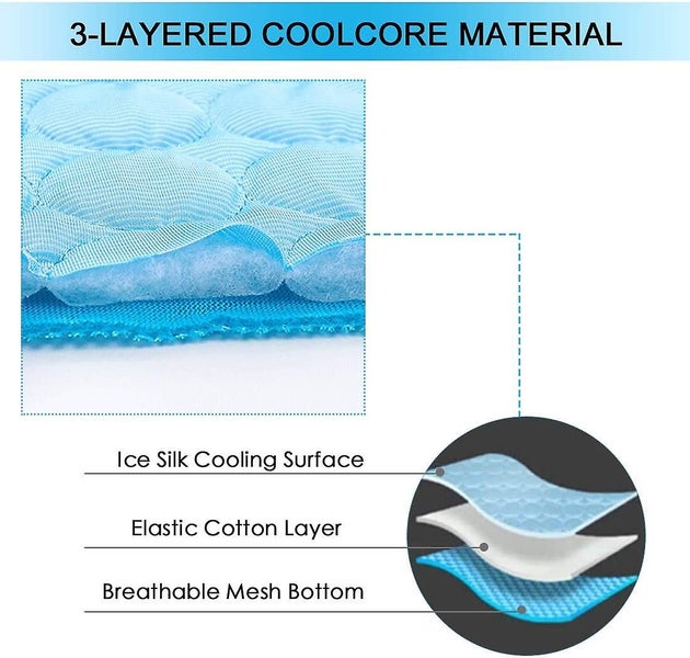 Dog Self Cooling Mat Pet Washable Summer Cooling Pads Cooling Blanket Hot Weathe Carousel 2