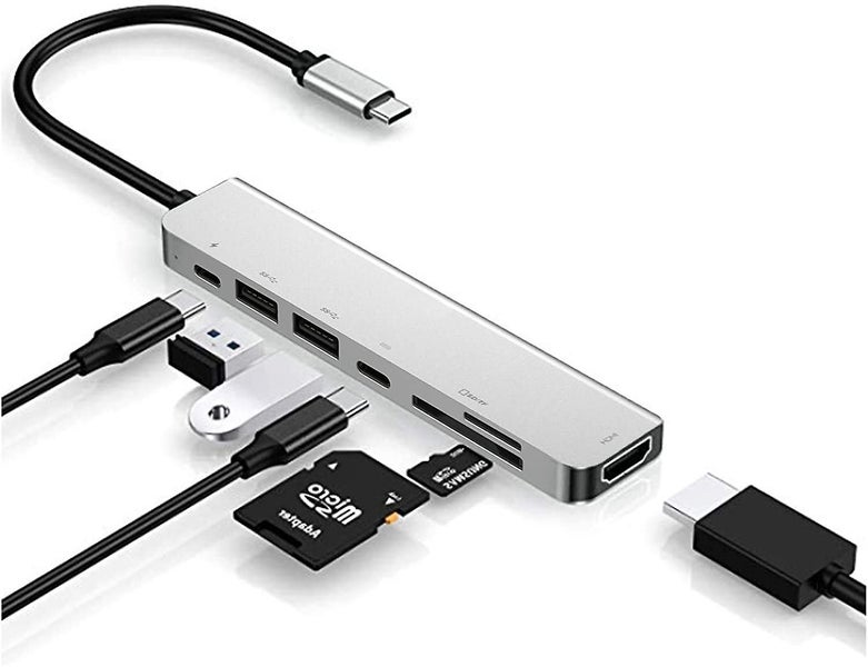 Usb C Hub Adapter Dongle For Macbook Air Macbook Pro With 4k 60hz Hdmi 87w Pow Carousel 1