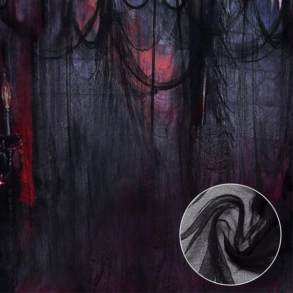 Halloween Party Decorations & Supplies Spooky Gauze Giant Decor Drape Doorways E Carousel 5