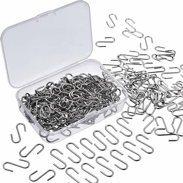 150 Pieces Mini S Hooks Connectors Metal S Shape Hook Hangers With Diy Crafts St Carousel 1