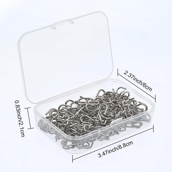 150 Pieces Mini S Hooks Connectors Metal S Shape Hook Hangers With Diy Crafts St Carousel 2
