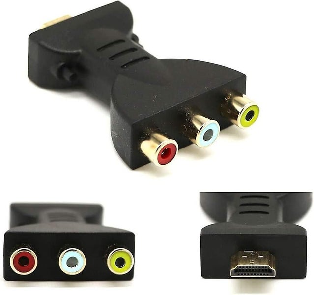 Hdmi Male To 3 Rca Female Composite Av Audio Video Adapter Tv Converter Carousel 1