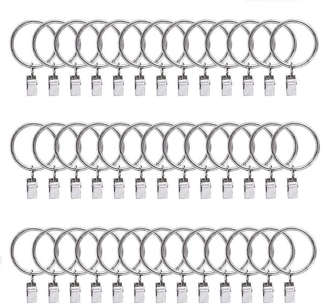 40 Stck Gardinenringe Vorhangringe, Vorhang Clip Gardinenstange 38mm Vorhang Cli Carousel 1