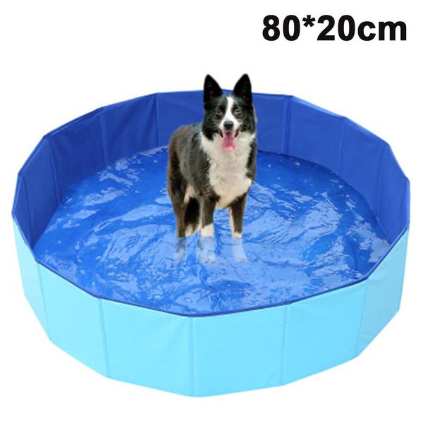 Foldable Dog Pet Bath Pool Collapsible Dog Pet Pool Bathing Tub Kiddie Pool For Carousel 2