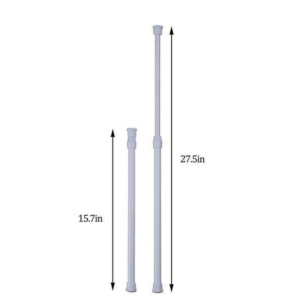 5 Pcs Tension Rods, Cupboard Bars Tensions Rod Curtain Rod 15.7" To 27.5"(approx Carousel 2