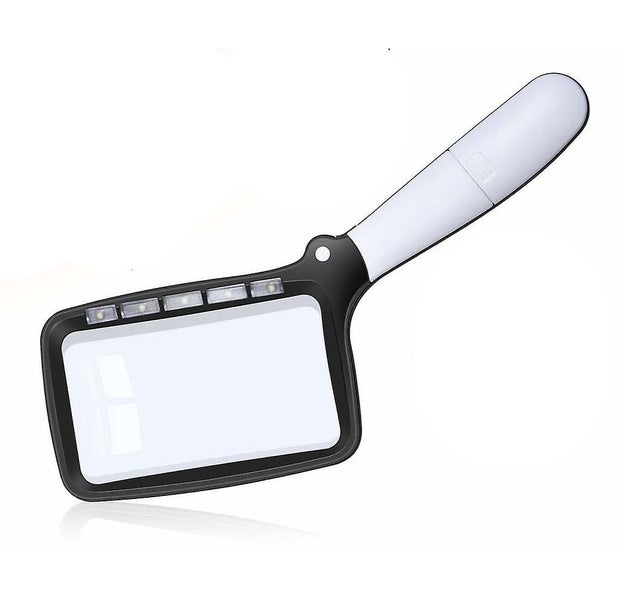 Foldable Reading Magnifier Large Led Magnifier With Light 2-fold Handheld Magnif Carousel 2