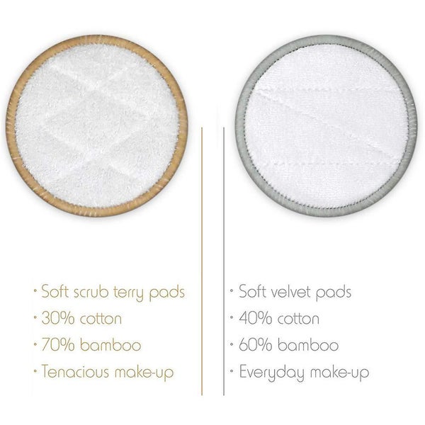 16pcs Washable Makeup Removal Pads, Cotton Pads Reusable Washable, Bamboo Cotton Carousel 2
