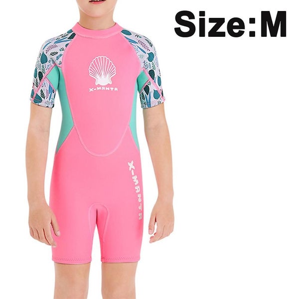 Compatible Wetsuit Kids Shorty Thermal Diving Swimsuit For Girls Boys Youth Tee Carousel 1