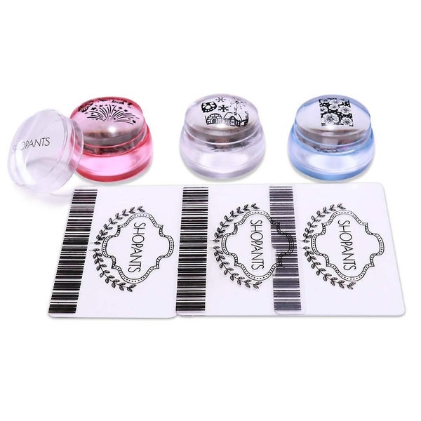 Transparent Soft Stamper And Squeegee Set Silicone Nail Printer Nail Art Tool Wi Carousel 1