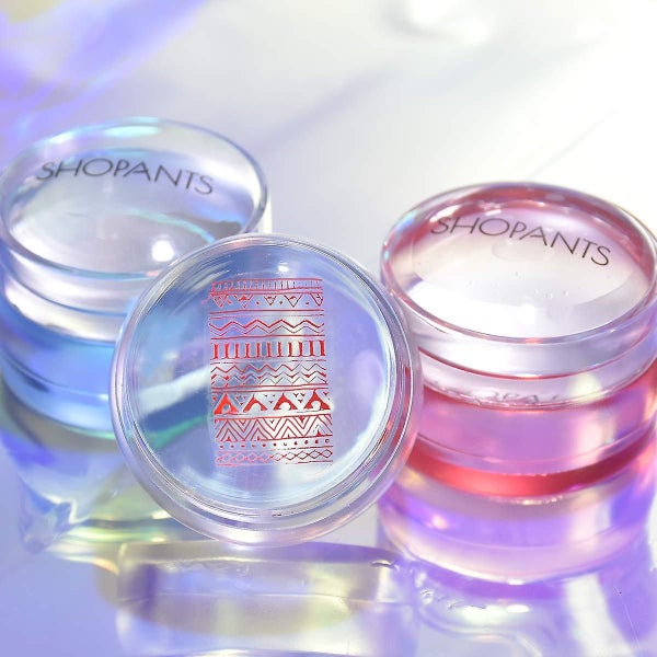Transparent Soft Stamper And Squeegee Set Silicone Nail Printer Nail Art Tool Wi Carousel 2