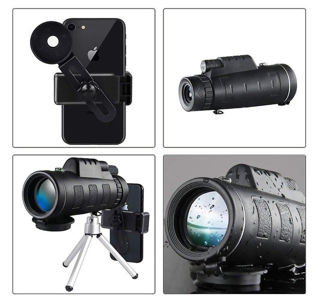 Monocular Telescope, High Power Monocular Scope Waterproof Monoculars With Phone Carousel 2