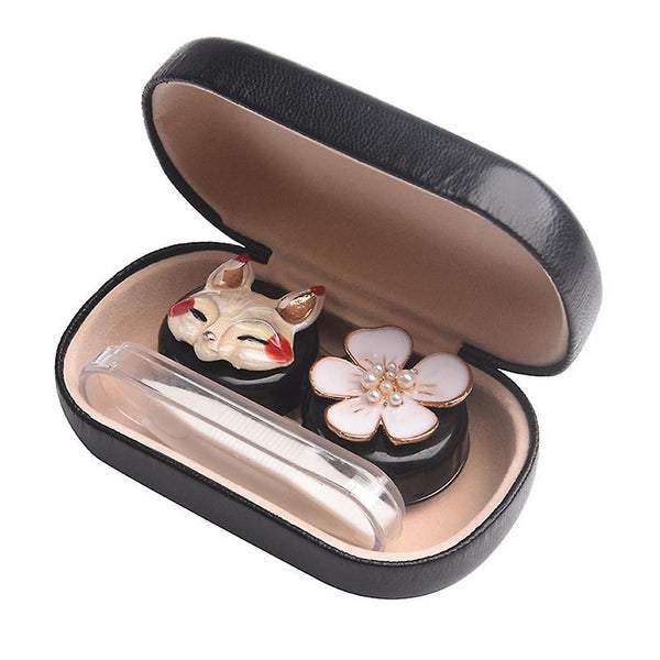 Cute Contact Lens Case Travel Kit Portable Contact Case Container With 2 Contac Carousel 2