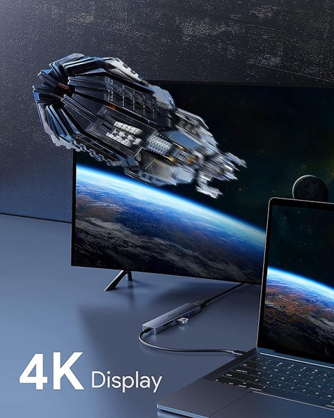 Usb C Hub Adapter, 6 In 1 Type C Hub, Aluminum Alloy Usb C Adapter With 4k Hdmi, Carousel 2