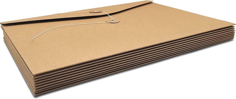 10 Pcs A4 Kraft String Envelope File Folders Organizer For Projects | Contracts Carousel 4